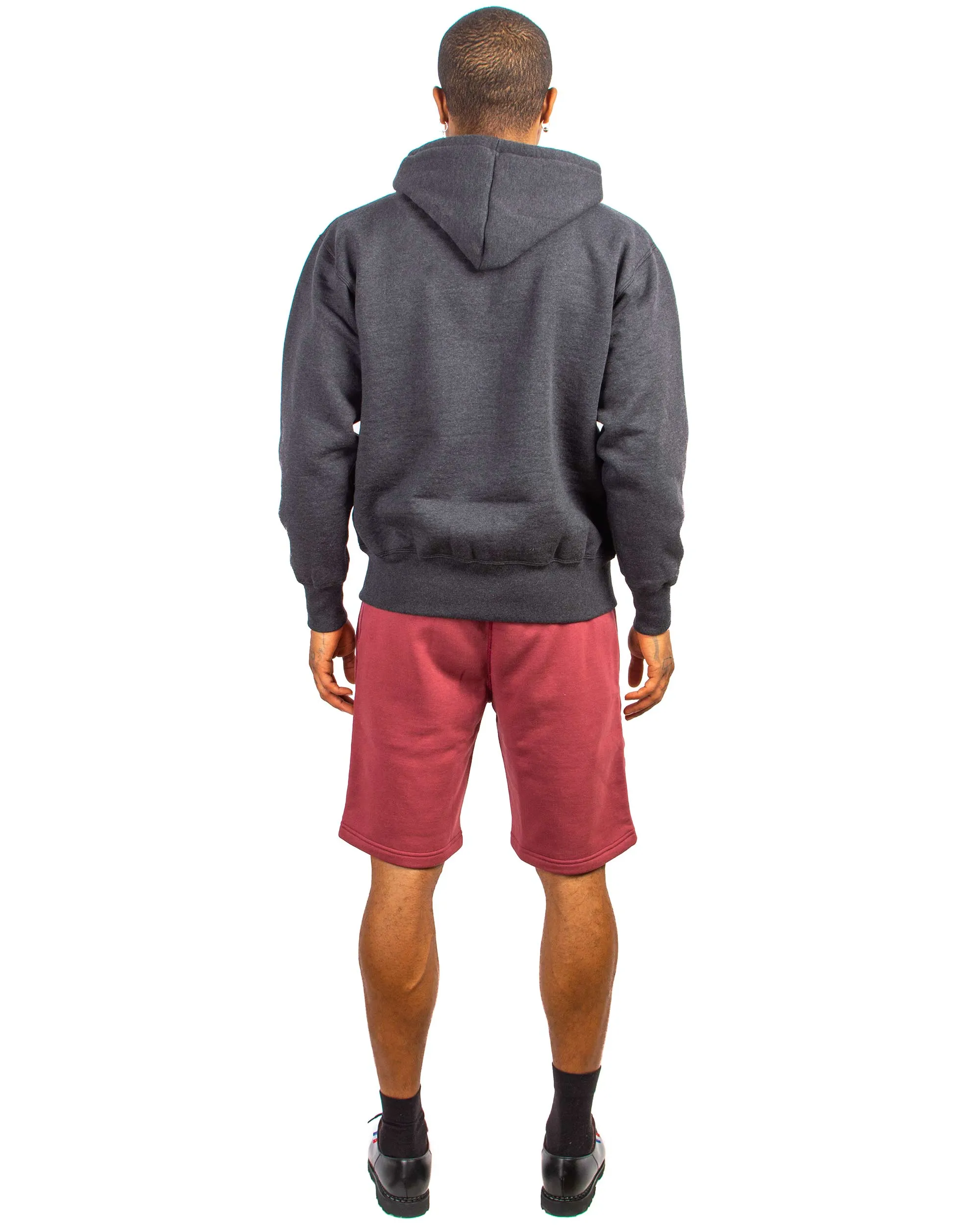 The Real McCoy's MC21019 9oz. Loopwheel Sweatshorts Maroon