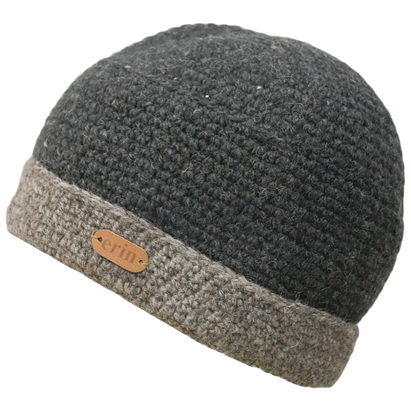 Turn Up Wool Crochet Beanie