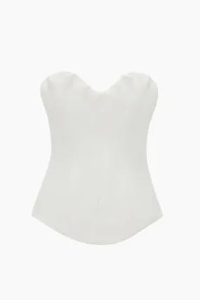 Victoria Beckham Corset Top - Antique White