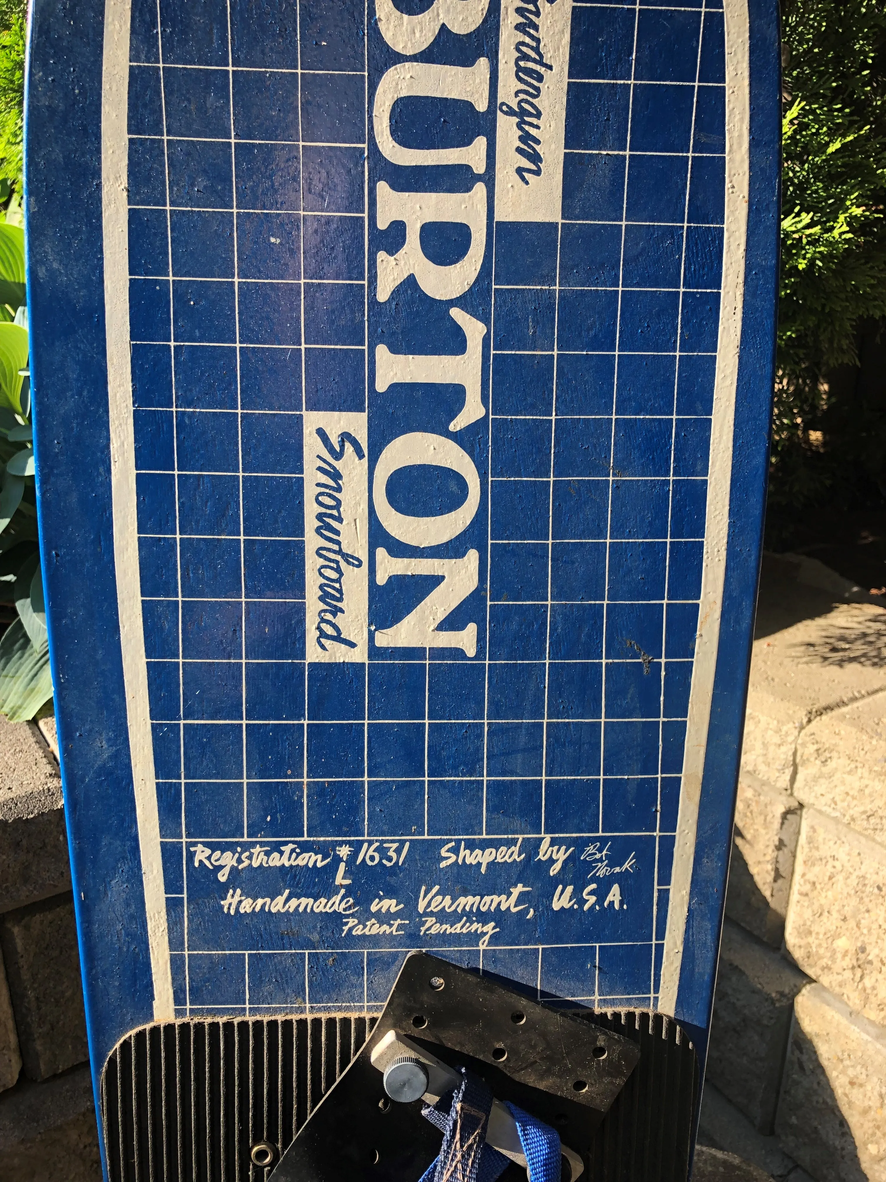 Vintage Burton Performer Experimental Series Snowboard -  Blue Powdergun