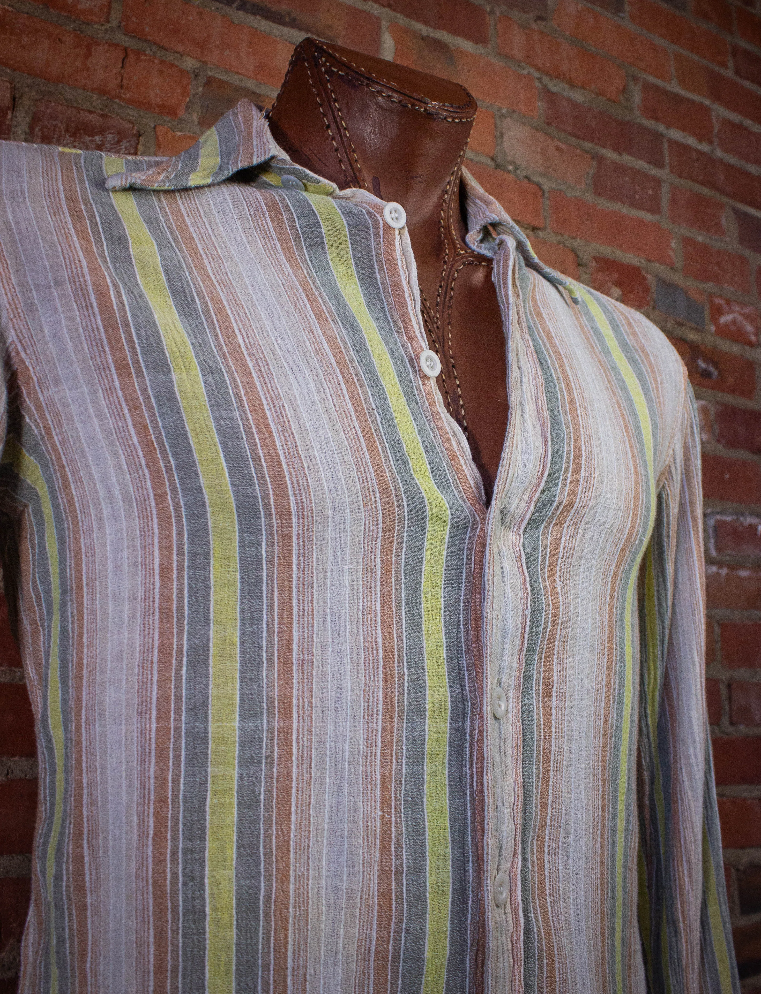 Vintage Gap Striped Button Up Shirt 80s Medium