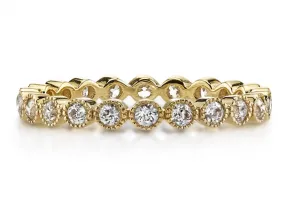 Vintage-Inspired Diamond Gabby Eternity Wedding Band