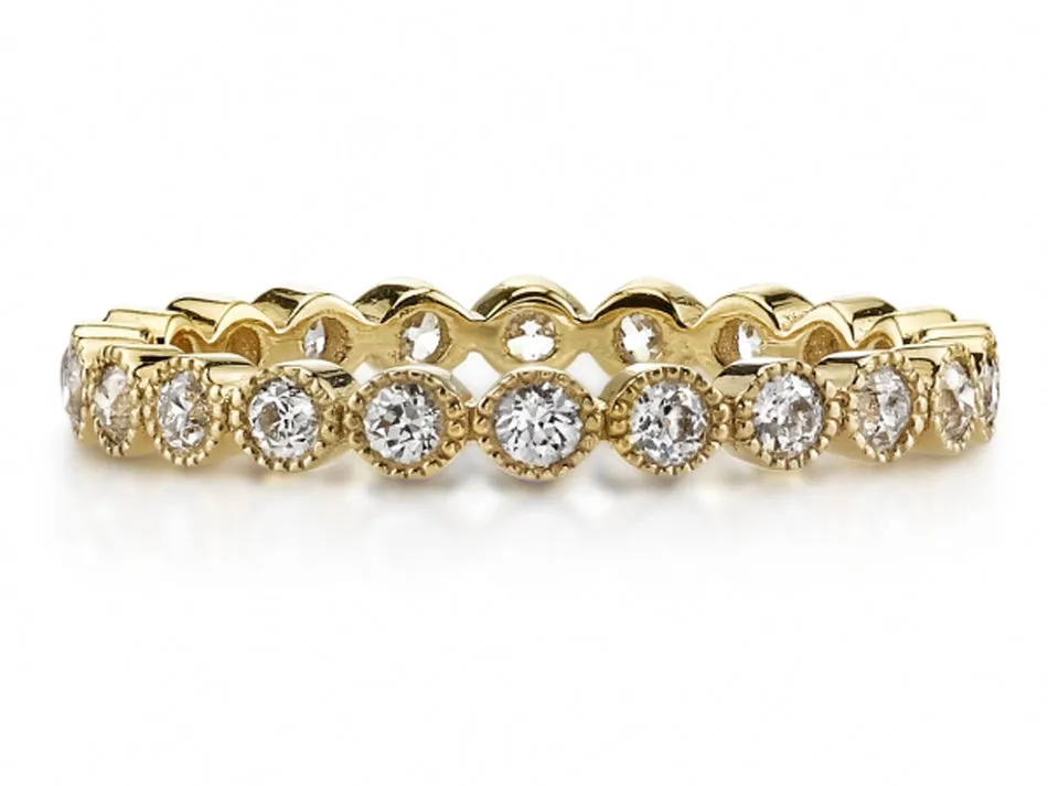 Vintage-Inspired Diamond Gabby Eternity Wedding Band