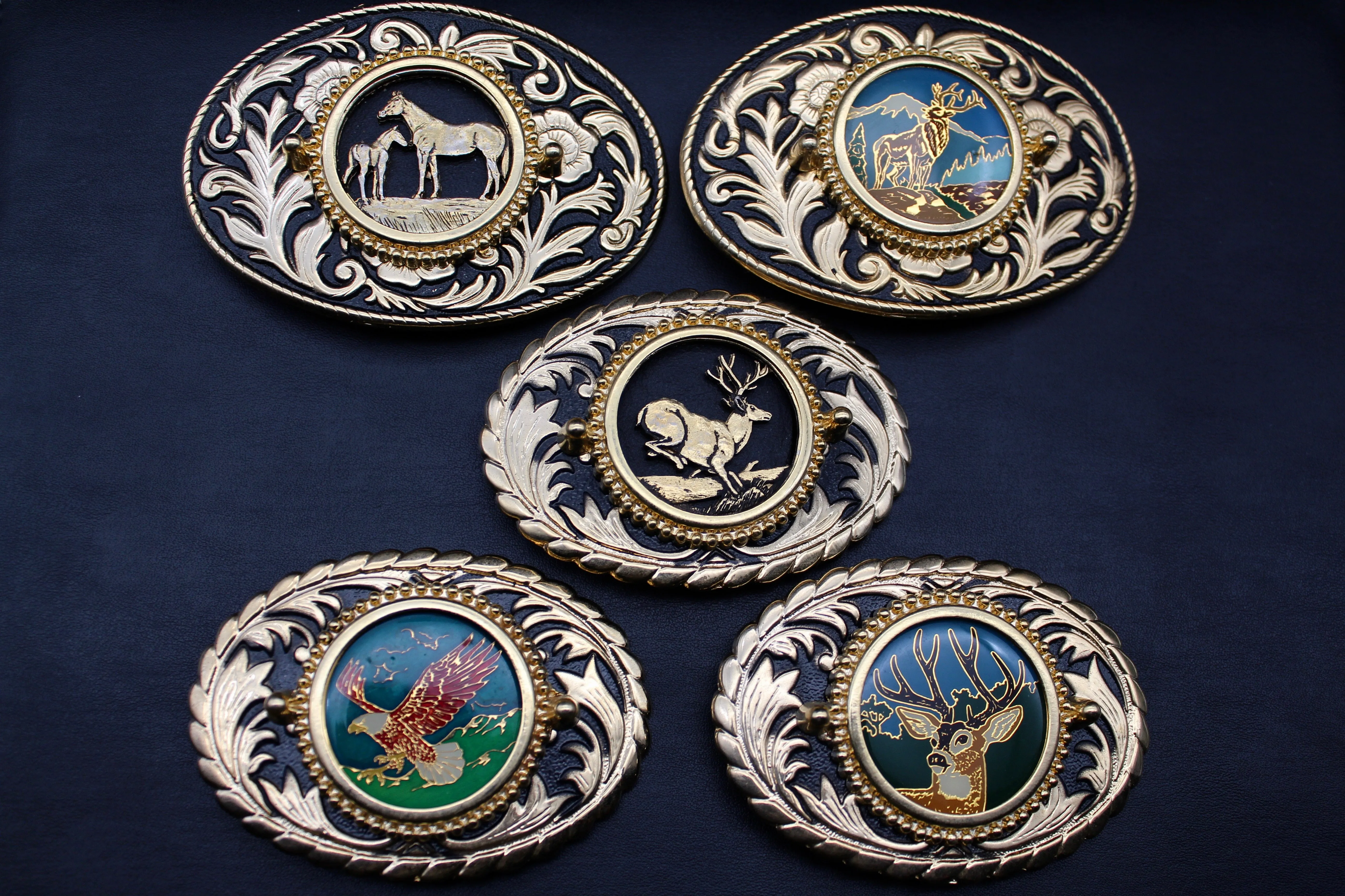 Vintage Wildlife Belt Buckle