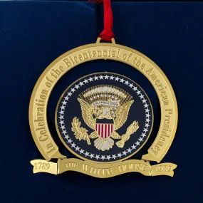 White House Christmas Ornament 1989 Bicentennial of Presidency