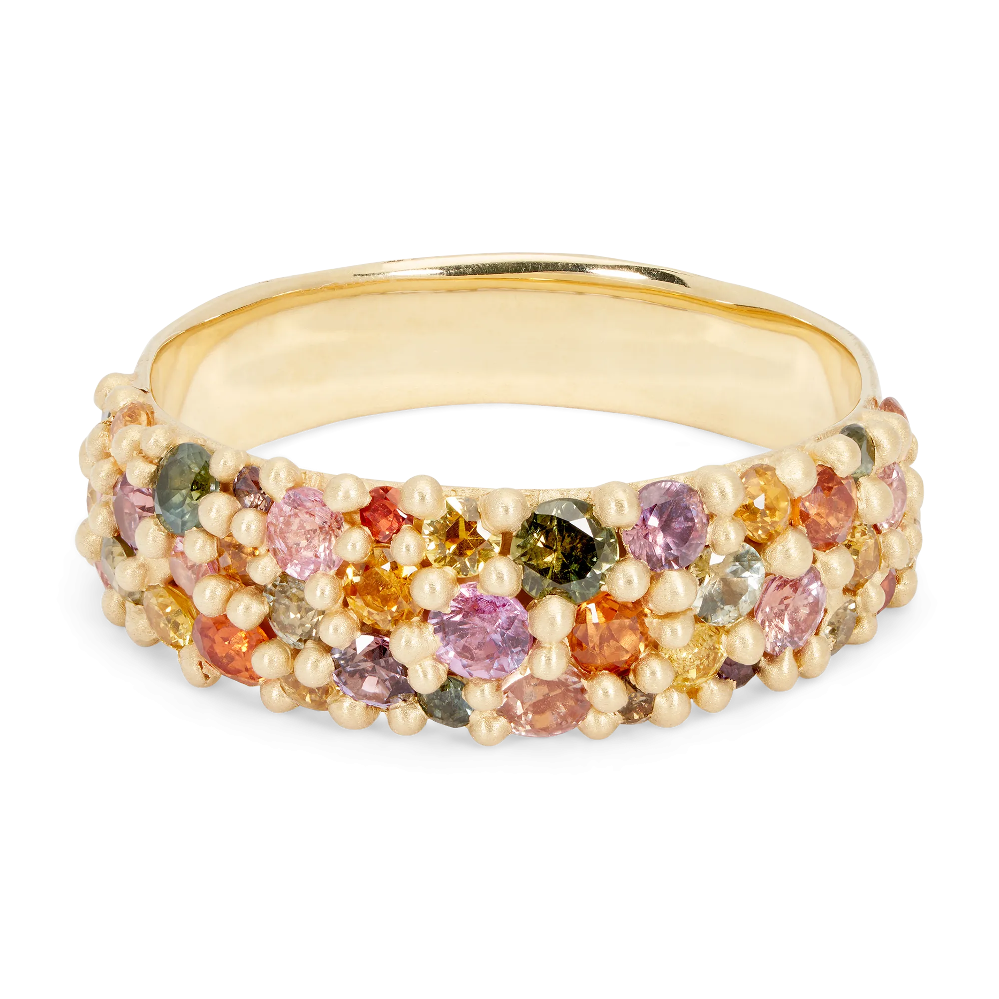 Wide Blossom Crush River Ring - Size 6.5 - 11357