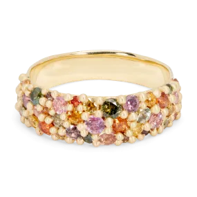 Wide Blossom Crush River Ring - Size 6.5 - 11357