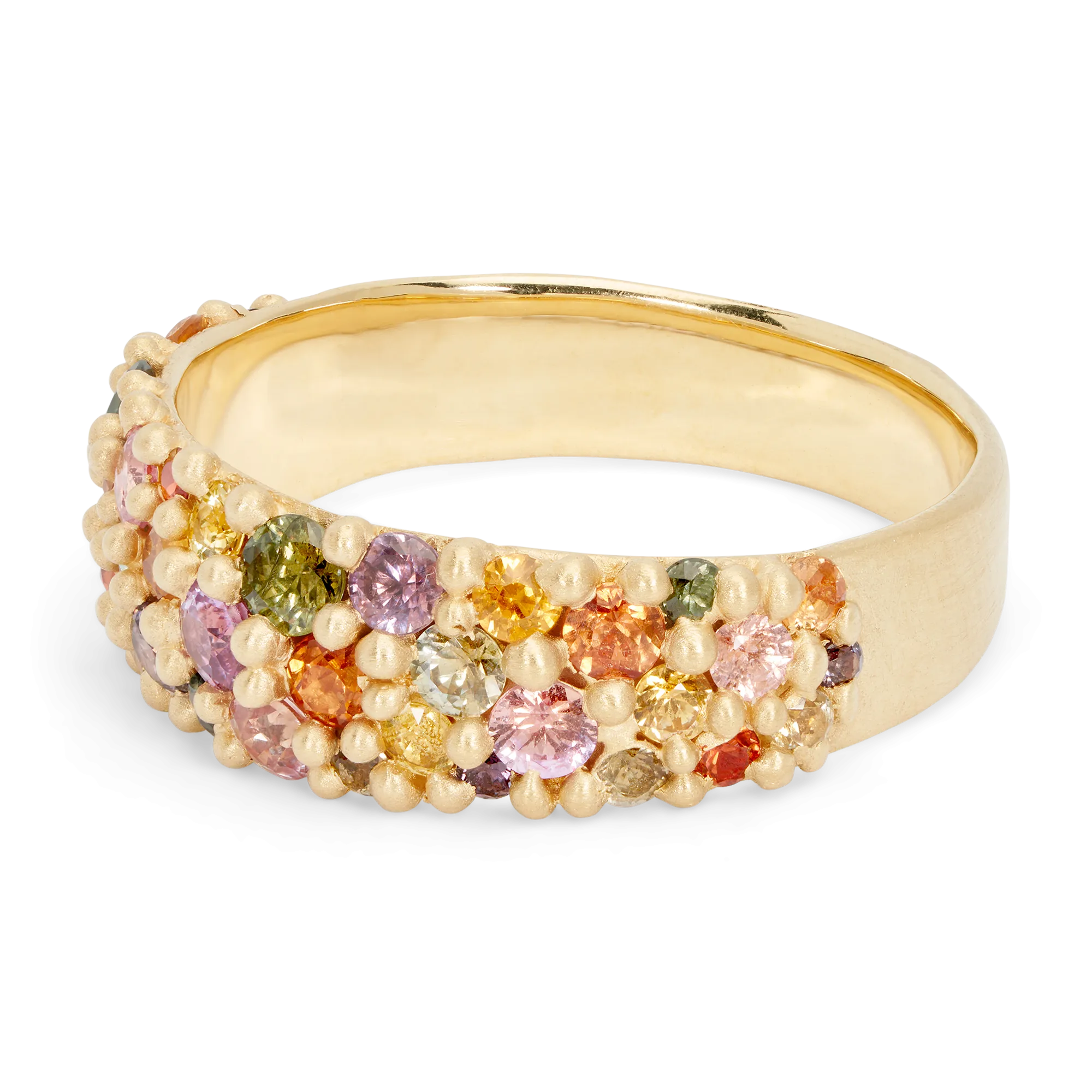 Wide Blossom Crush River Ring - Size 6.5 - 11357