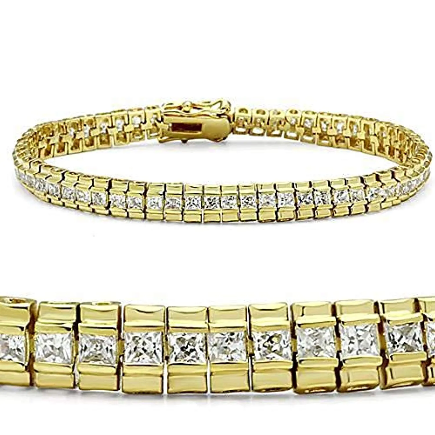 WildKlass Western Bracelet Gold Women AAA Grade CZ Clear