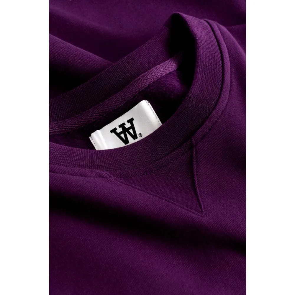 WOOD WOOD TYE SWEATSHIRT -PURPLE